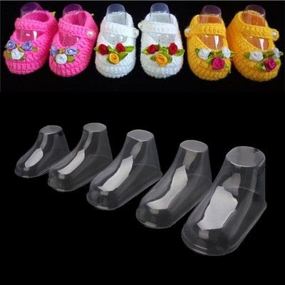 10STK Feet Display Booties Shoes Socks Clear Plastic PVC 8/9/10.5/11/12CM Billig