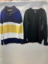 2 Polo Ralph Lauren Boys Knit Sweaters 7 / Small 8-10 NEW w/tags