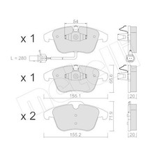 Kits de frein Audi 75