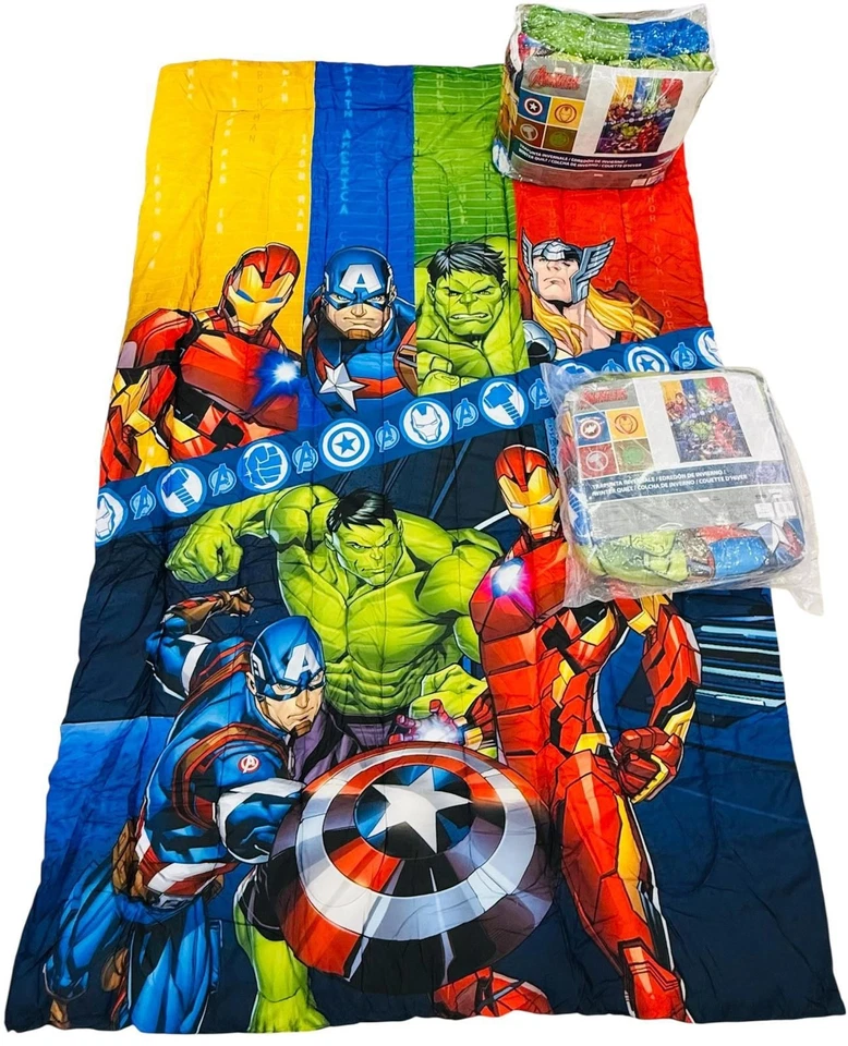 Piumone Trapunta Invernale Disney Marvel 170x260cm Singolo Morbida Caldo - Immagine 3 di 4