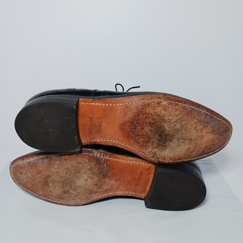 Johnston & Murphy Optima Wingtip Oxford Dress Shoes Mens Sz 10.5 C Black Leather - Picture 10 of 11