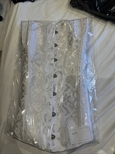 white corsett/ Bodice Top/wedding  , Size 38/40 waist 