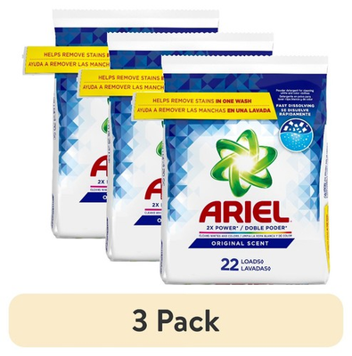 #ad 3 pack Detergent Powder Original Scent 35 oz 22 Loads $12.49