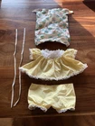 Vintage Cabbage Patch Kids Yellow Lace Ruffle Dress & Bloomers - 1980’s