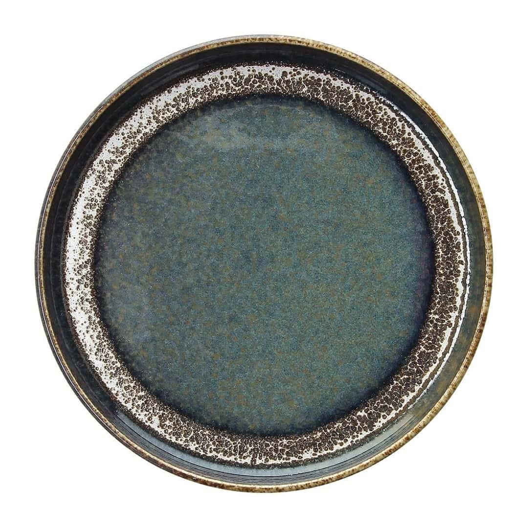 Dinner Plate Tognana Bloom Edge Blue Brown Porcelain 20Cm Dessert Gourmet