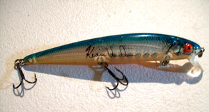 CLASSIC BOMBER KEVIN VAN DAM SUSPENDING LONG A FISHING LURE