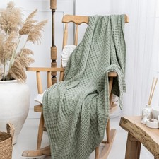 Organic Cotton Throw For Armchair, Sofa, Settee, Couch And Single Bed 120x180 cm