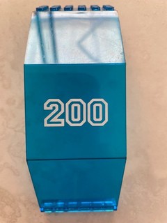 lego espace futuron stardefender 200 translucide bleu pare brise 2408 panel 6932
