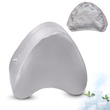 Satin Pillowcase for Contour Memory Foam Side Sleeper Support Pillow, Gray