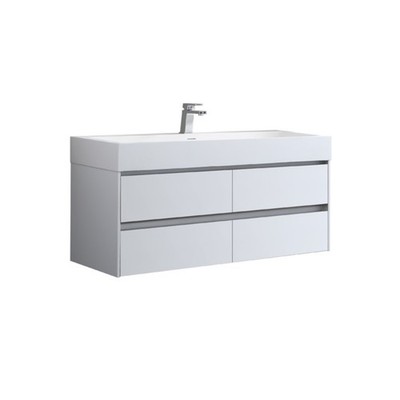 STONEART Badmöbel Mailand ML-1200, weiß matt, 120x48cm Unterschrank