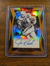 JIM KIICK MIAMI DOLPHINS 2016 PANINI SELECT ORANGE PRIZM AUTO (Sticker) 9/35 