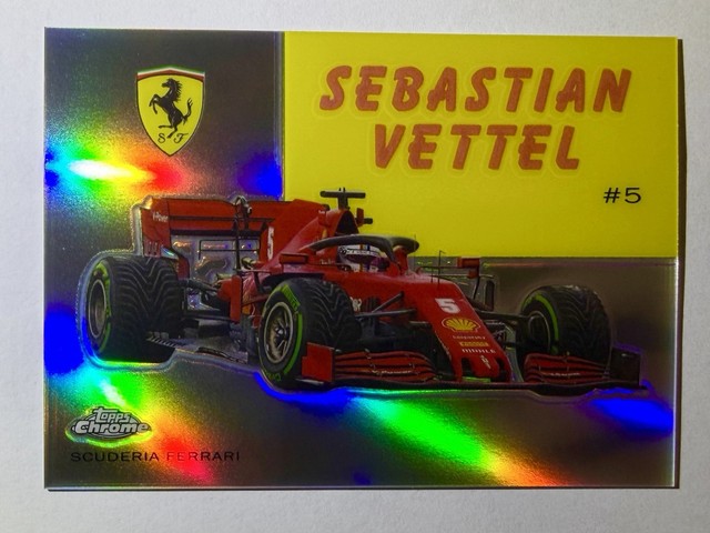 2020 Topps Chrome Formula 1 1954 #54W-31 SEBASTIAN VETTEL Refractor Ferrari
