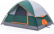 Outdoor Camping Tent for 2/4 Person,Waterproof Windproof Dome Tent w/Storage Bag