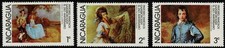 Nicaragua 1978 Famous Painters Anniversaries  - Part Set Of Three  Stamps - MNH