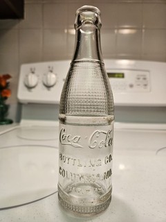 Coca Cola Columbia MO script Coke bottle Rare Style MISSOURI straight side