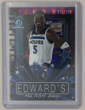 2025-26 Bowman Basketball Anthony Edwards Chrome Hobby Stars /250 (#HS-14)