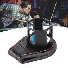Billiard Chalk Holder Portable Octagonal Pool Cue Chalk Case With Magnetic C CX4