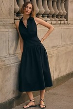 Anthropologie - Tobie Drop-Waist Midi Shirtdress by Exqu Sale OFF 4130942140054