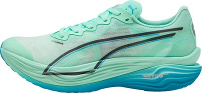 Puma Deviate Nitro Elite 3 Mens Running Shoes Green Lightweight Racing Trainers
