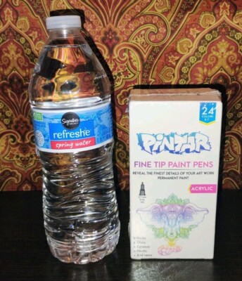 PINTAR Acrylic Paint Markers Set -Fine Tip Pens- 24 Pc. .7 mm Rocks Glass Etc