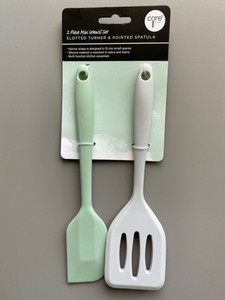 Core Kitchen 2-pc Mini Silicone Utensil Set Slotted Turner ...