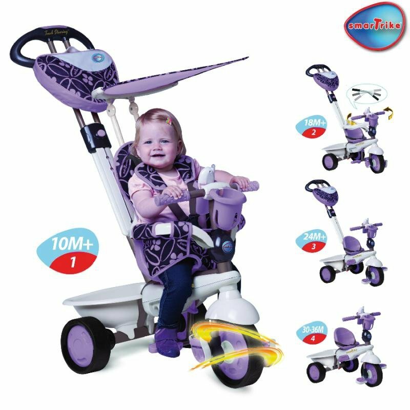 smart trike purple and white