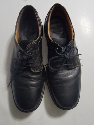 Born Casual Dress Oxford Full Grain Leather Plain Toe 11 M Men Black H25803 