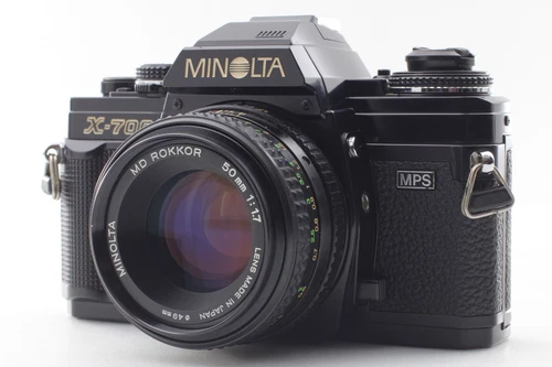 [ Near MINT ] MINOLTA X-700 SLR Film Camera Black MD 50mm f/1.7 lens From JAPAN