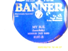 MISSOURI JAZZ BAND 1977 BANNER  -6167    MY SUE  PLAYED  VG+