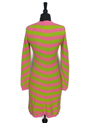lime green turtleneck dress Charlie Boucle Sweater Dress main image 1
