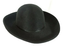 Vintage Lady Stetson Wool Felt Black Hat Made in USA