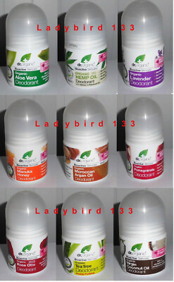 Dr Organic Roll On Deodorant 50ml - Aloe Hanf Lavendel Manuka Rose Teebaum 