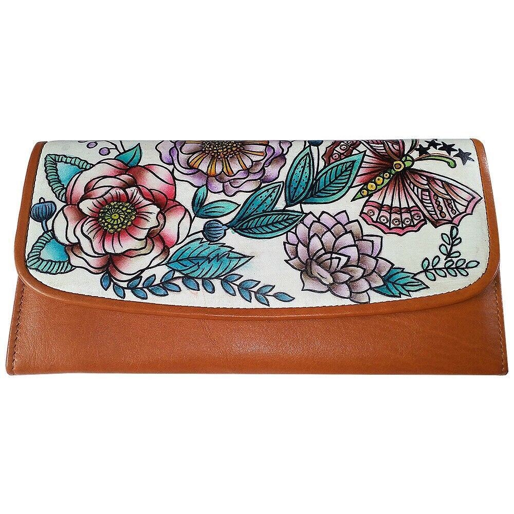 コレクション S Swank Bags Leather Hand Painted Woman's Purse/Wallet, AB-HP-580 | eBay