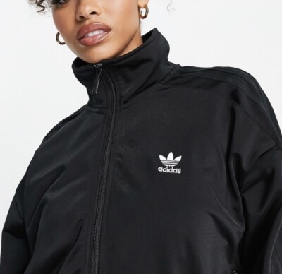 トップス adidas TRACK JKT adidas Originals sweatshirt Firebird Tracktop men's black color