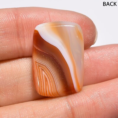 Natural Orange Botswana Agate Gemstone Radiant Cabochon Cts