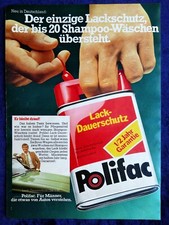 Polifac Polish Hard Wax Conditioner Original Advertising from 1970