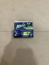 Mack's Shooters CORDED Soft Foam Earplugs w Case #4402 Factory Sealed Pkg. 32db