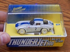 JOHNNY LIGHTNING CORVETTE GRAND SPORT CAR SLOT CAR IN WHITE LIGHTNING NIB HO