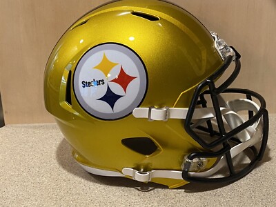 Riddell Pittsburgh Steelers NFL Full Size Speed Replica Flash Helmet, NIB 