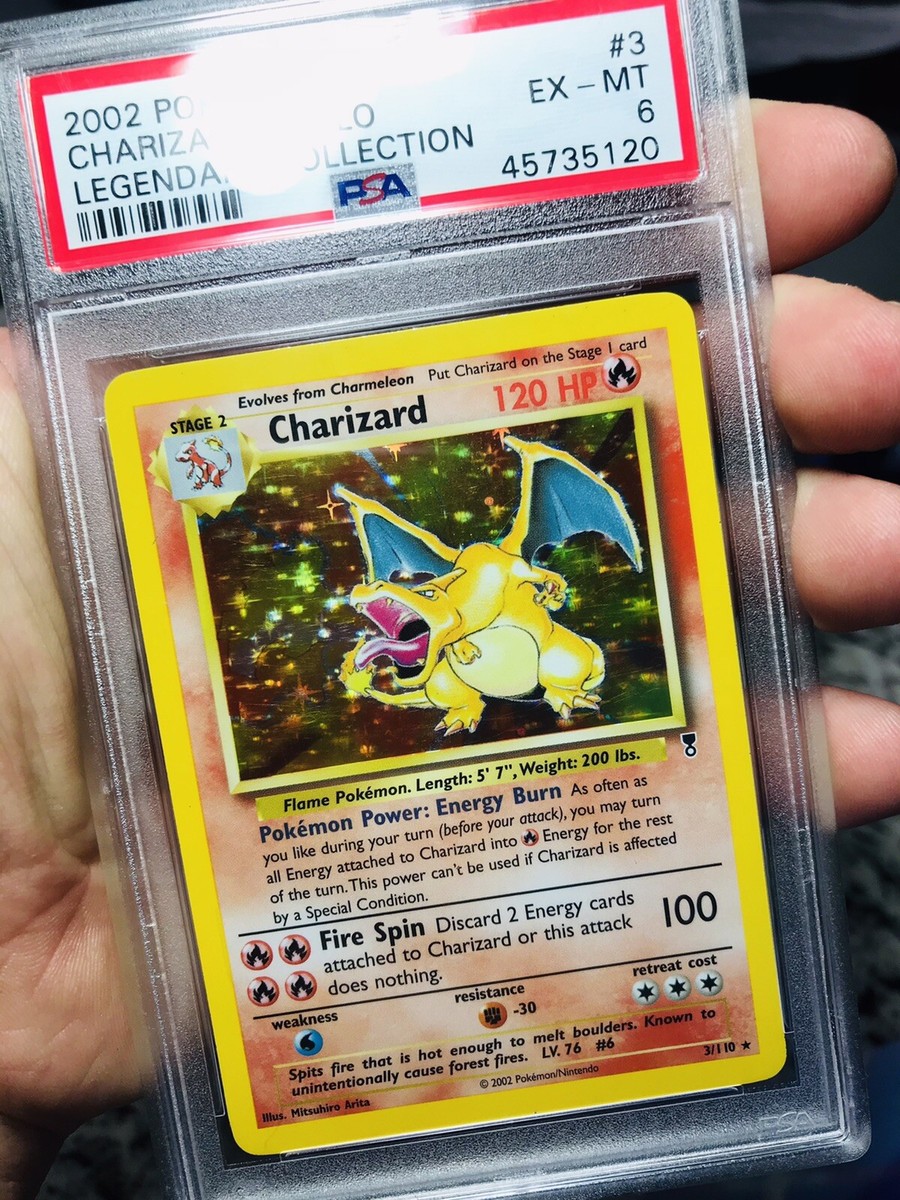 Legendary Collection Charizard Holo Pokemon Base Set #4/102 Art