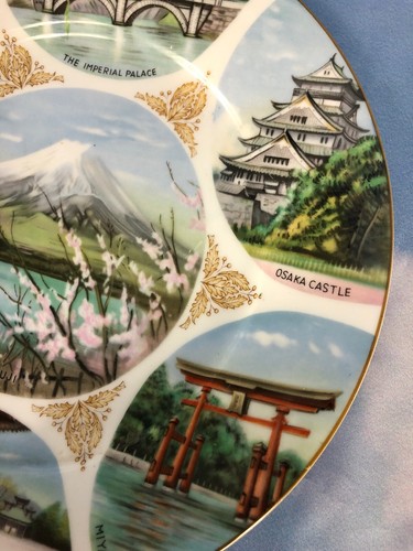 Noritake Nippon Toki Kaisha Plate Japan Medallion Iconic Scenery 10” Signed - Picture 12 of 12
