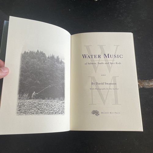 Water Music David Swanson Salmon Fly Fishing 2000 Deluxe 1st Ed. Signed Rare - Picture 2 of 13