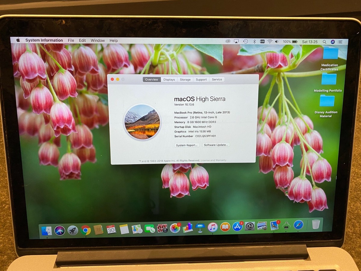 Macbook Pro 2.6 GHz Intel Core i5 (Retina, 13
