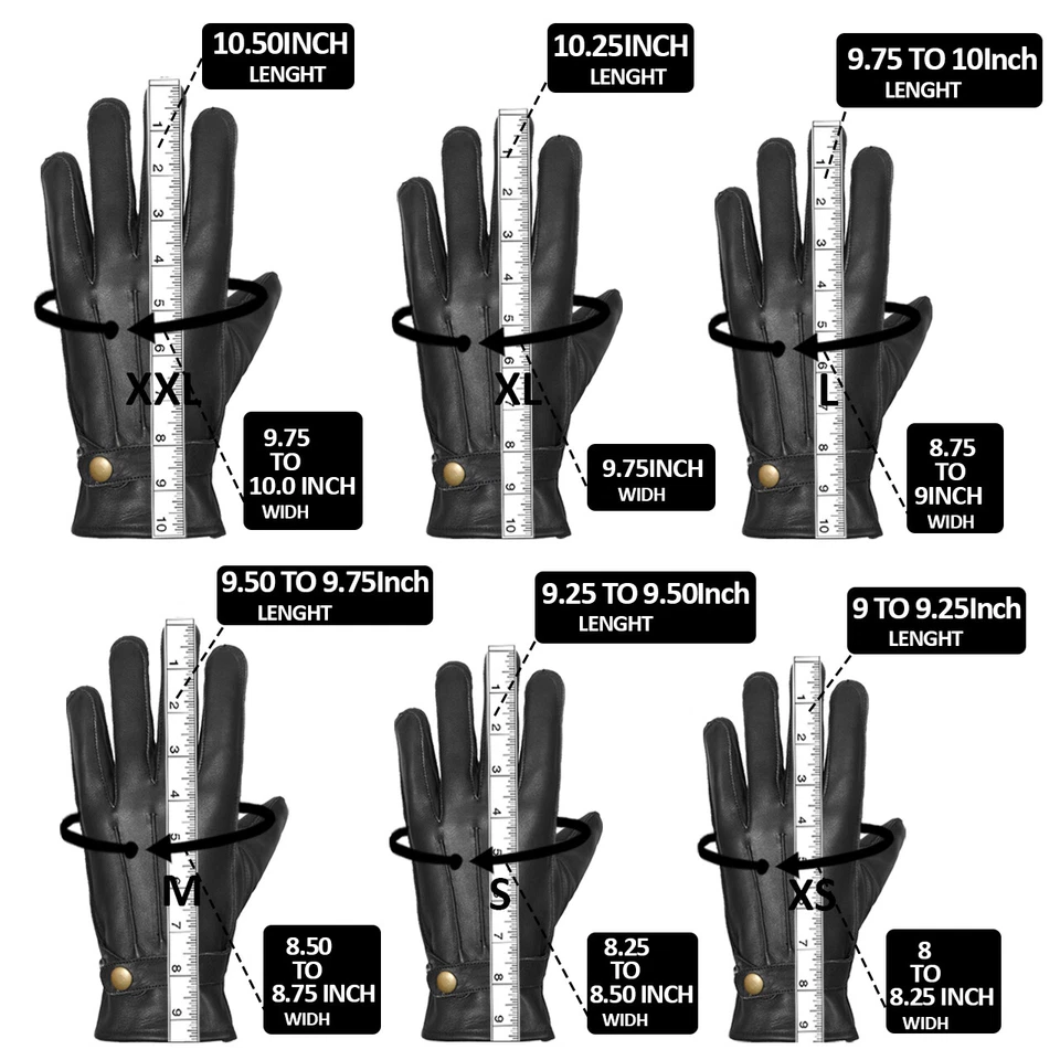 Leather gloves soft feel lining fleece winter warm outdoor walking 100% leather - Image 2 of 4