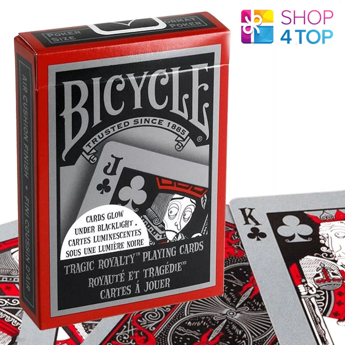  Bicycle Tragic Royalty Playing Cards,Black/Red : Toys