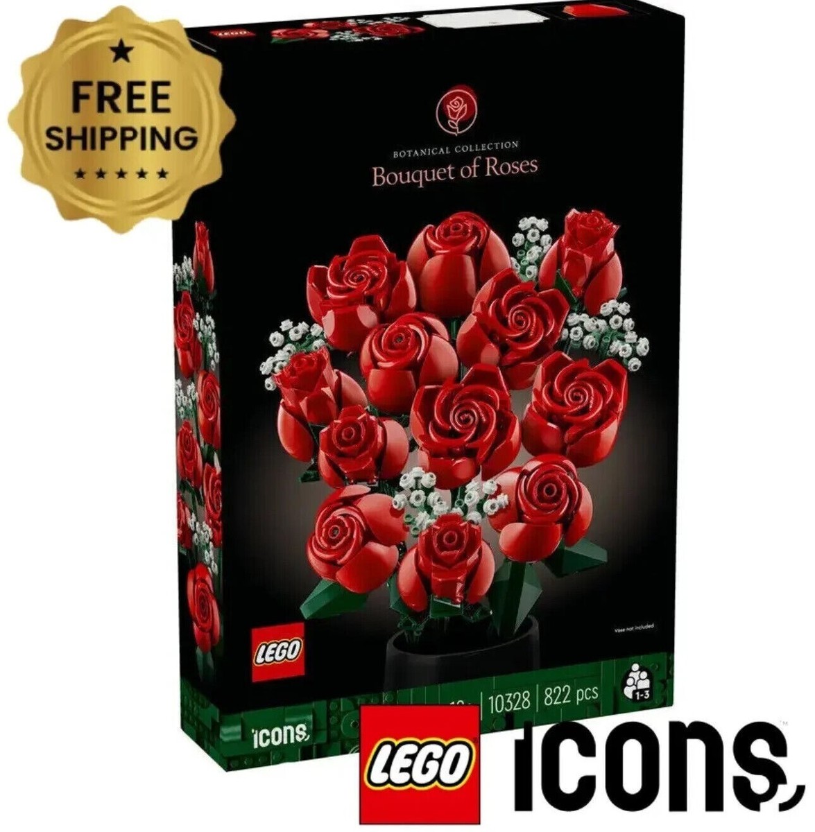 Lego 10328 Flower Bouquet of Roses New Released 2024 (Limited