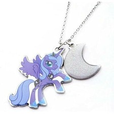 MY LITTLE PONY PRINCESS LUNA STAINLESS STEEL 2 CHARM NECKLACE LTD ED OF 250