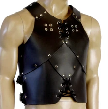 Medieval Leather Breastplate Armour Swordsman Larp Costume Genuine Leather Armor