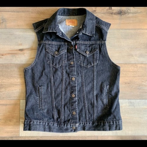 Black Jean Vest | eBay