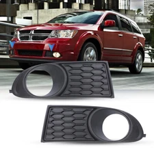 Pair Front Fog Light Bezel Cover For 2011-2020 Dodge Journey Left+Right Side